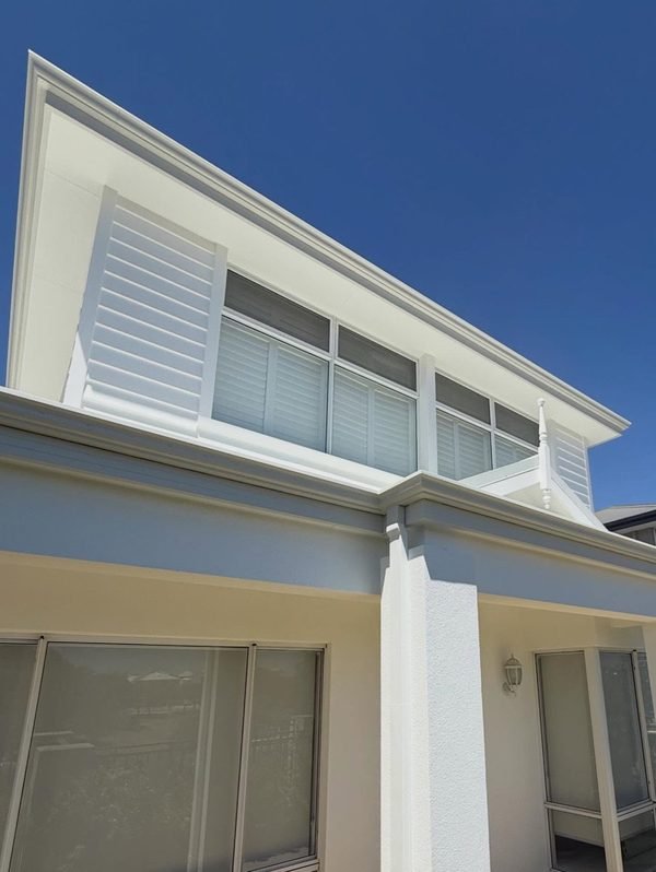 Gutters & downpipes painted by LA Painting & Decorating, Perth