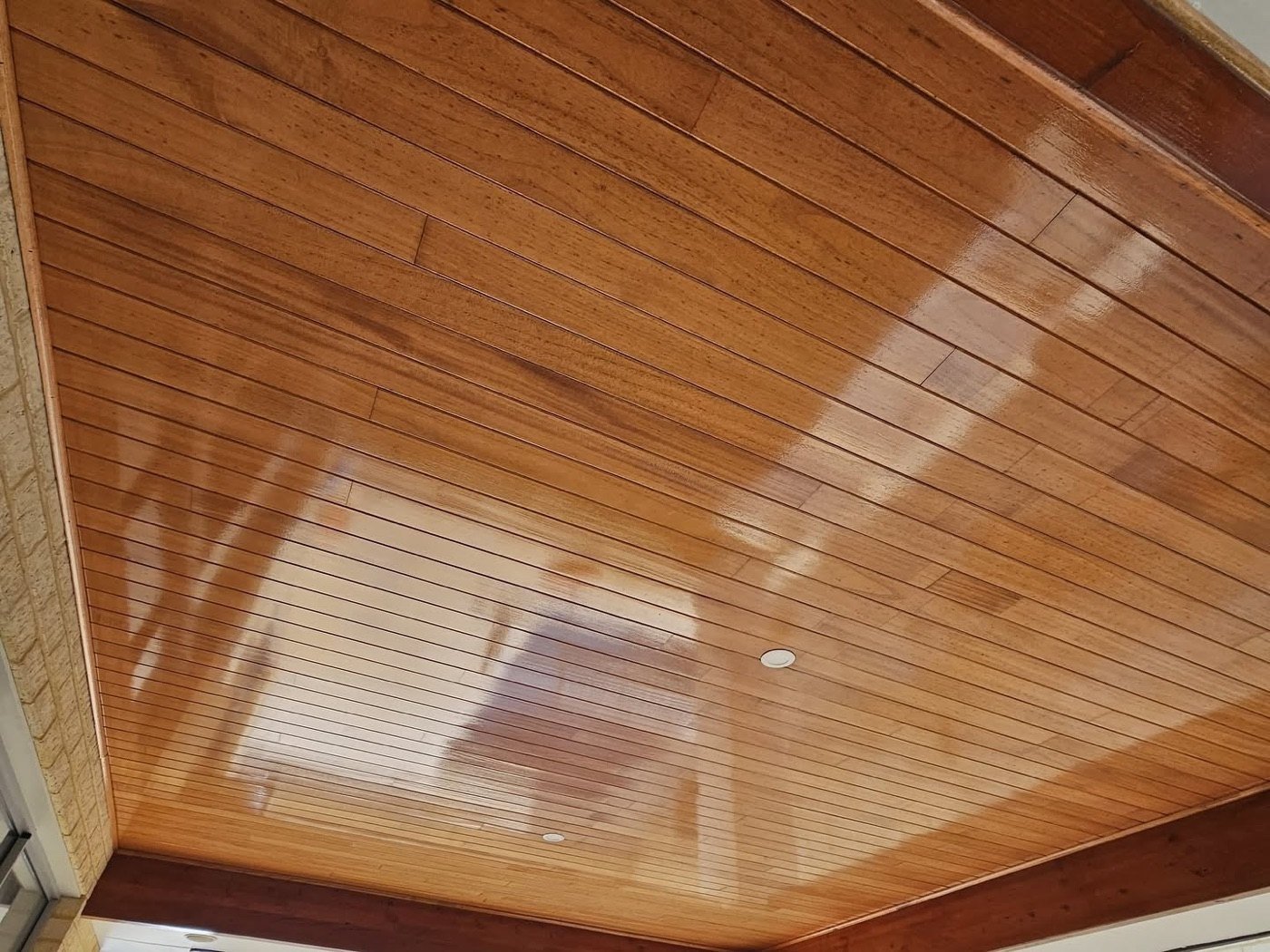 Common render damage repaired by LA Painting in Perth