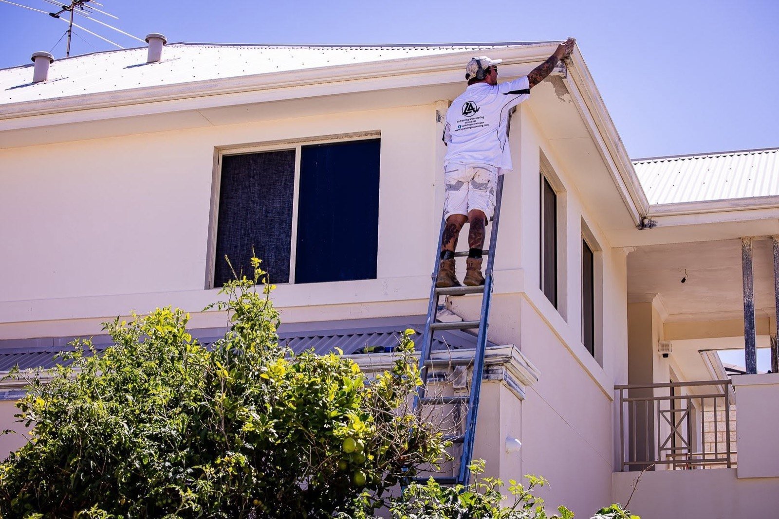 Dated rendered home before its repaint